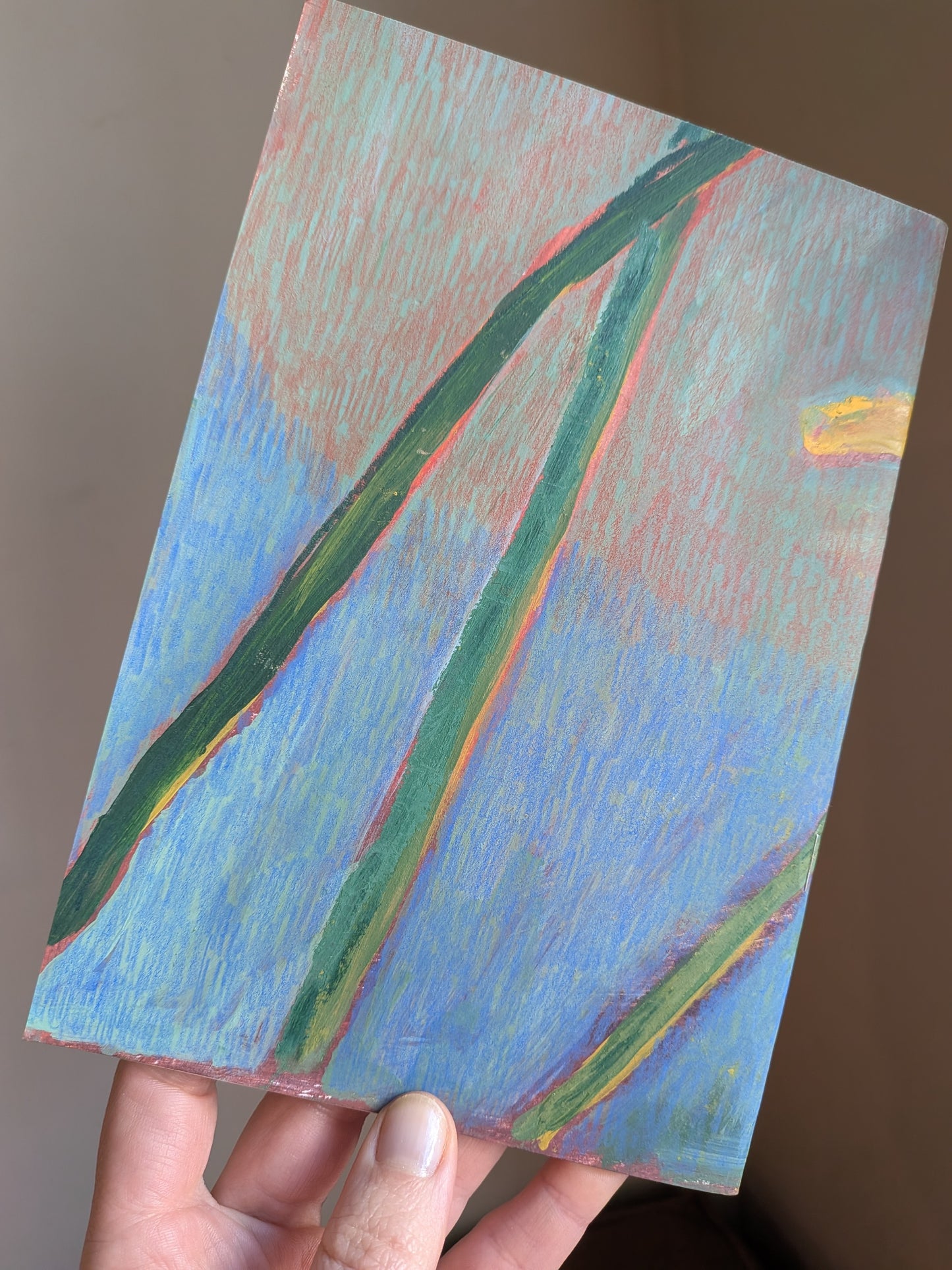 Handpainted notebook / journal / sketchbook