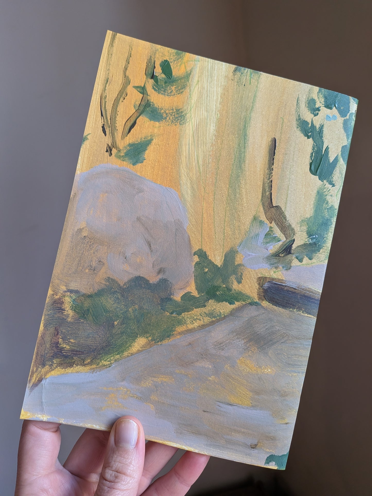 Handpainted notebook / journal / sketchbook