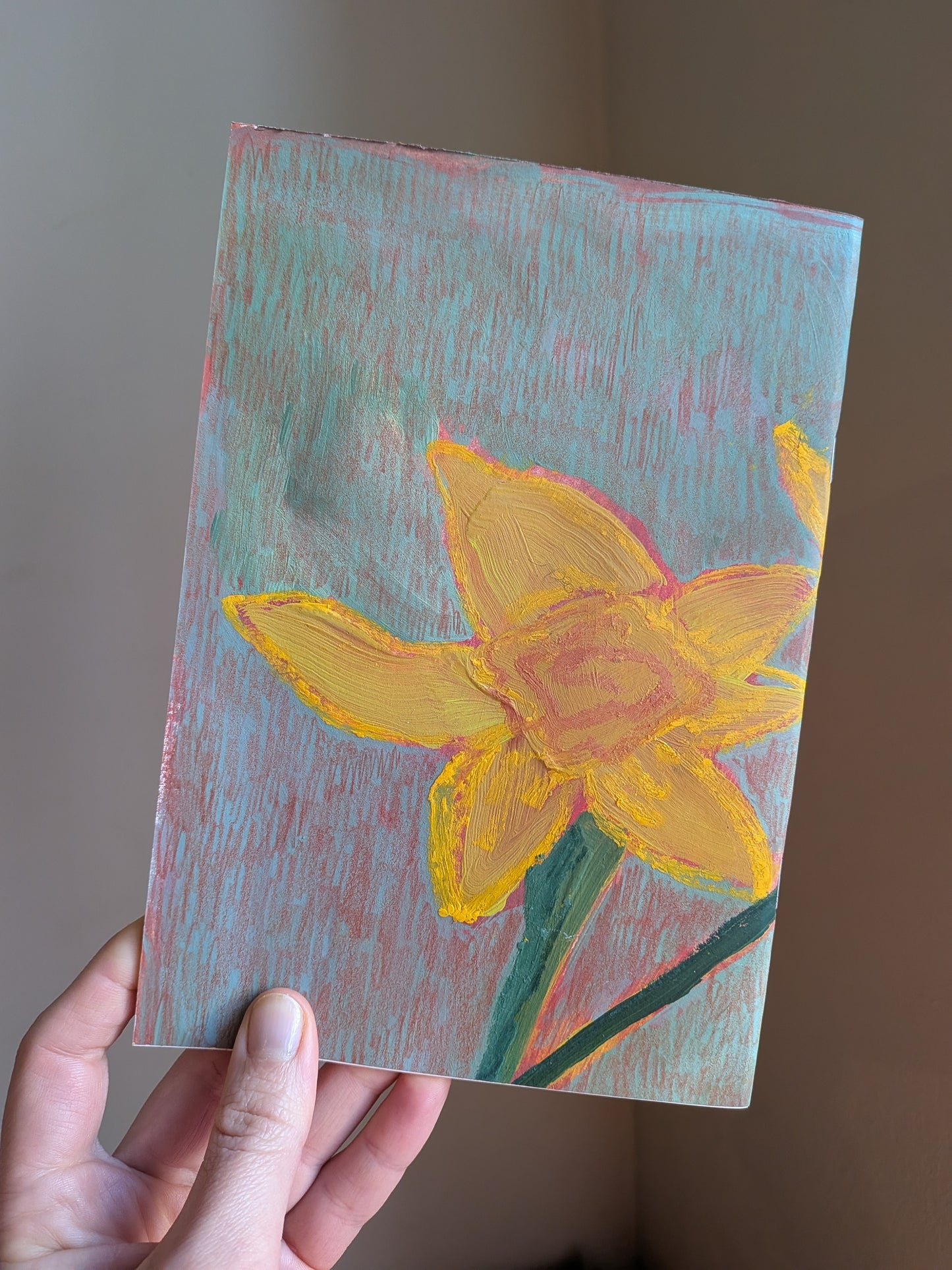 Handpainted notebook / journal / sketchbook