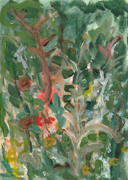 Petals and brushwork