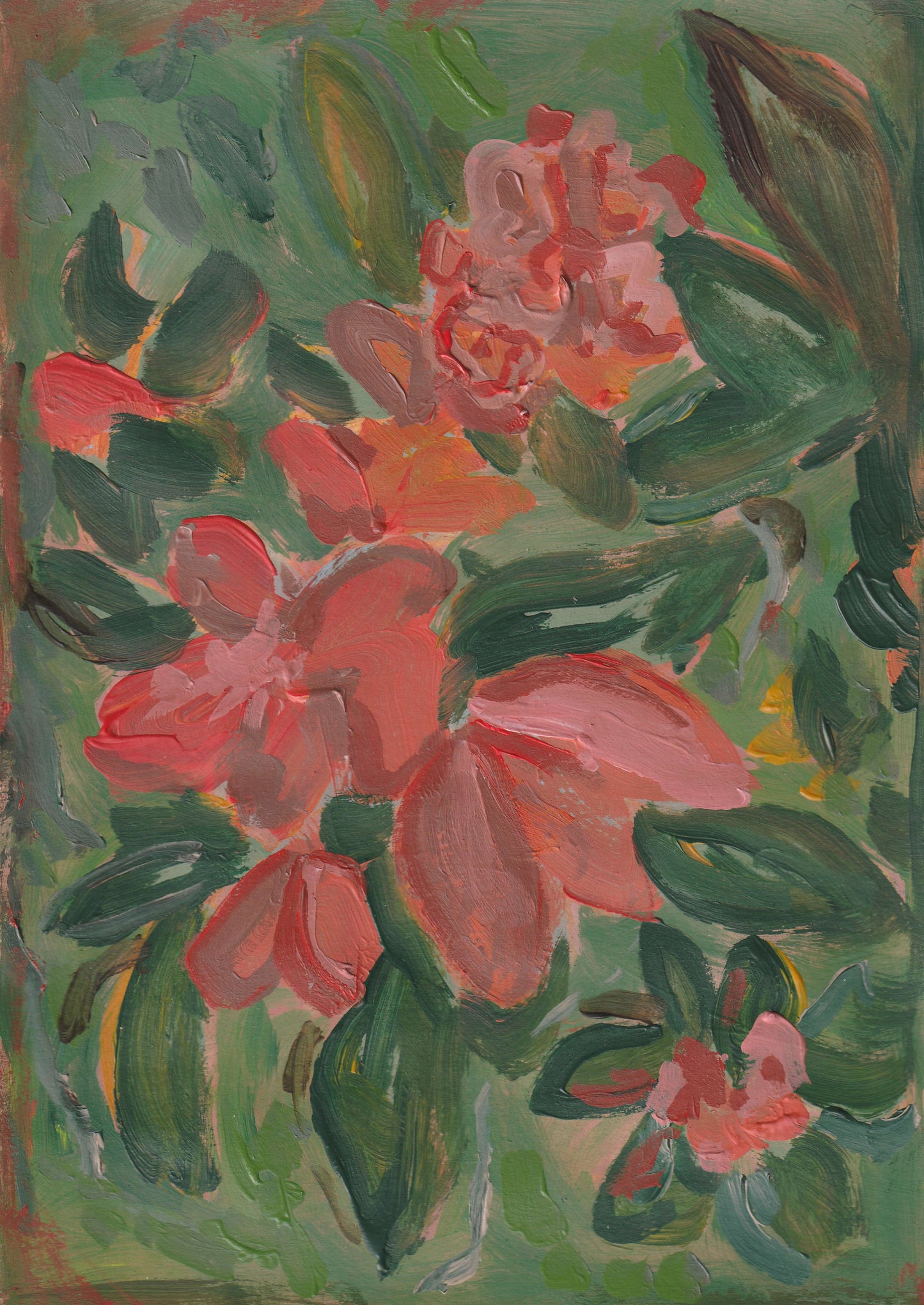 red floral
