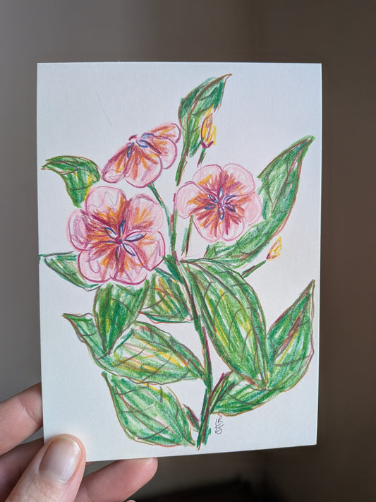 Mini floral drawing