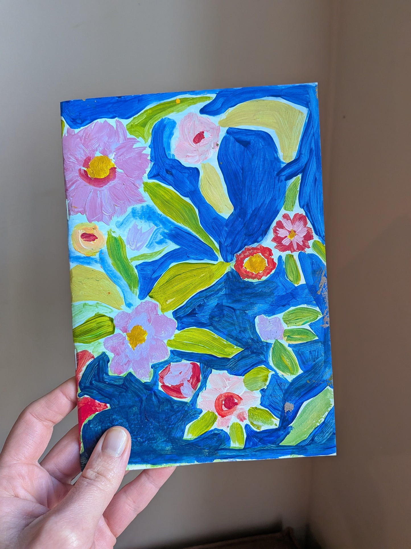 Handpainted notebook / journal / sketchbook