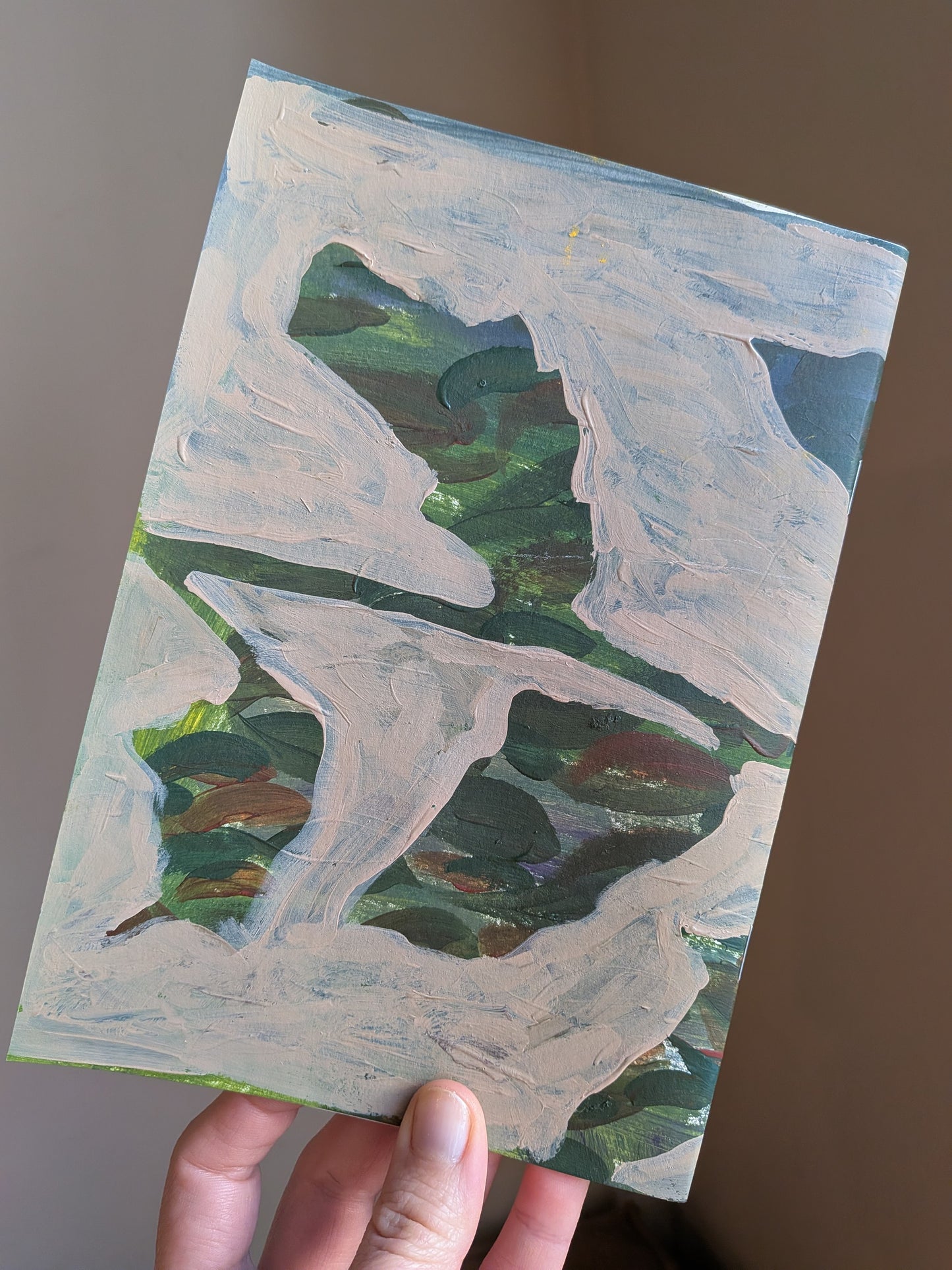 Handpainted notebook / journal / sketchbook