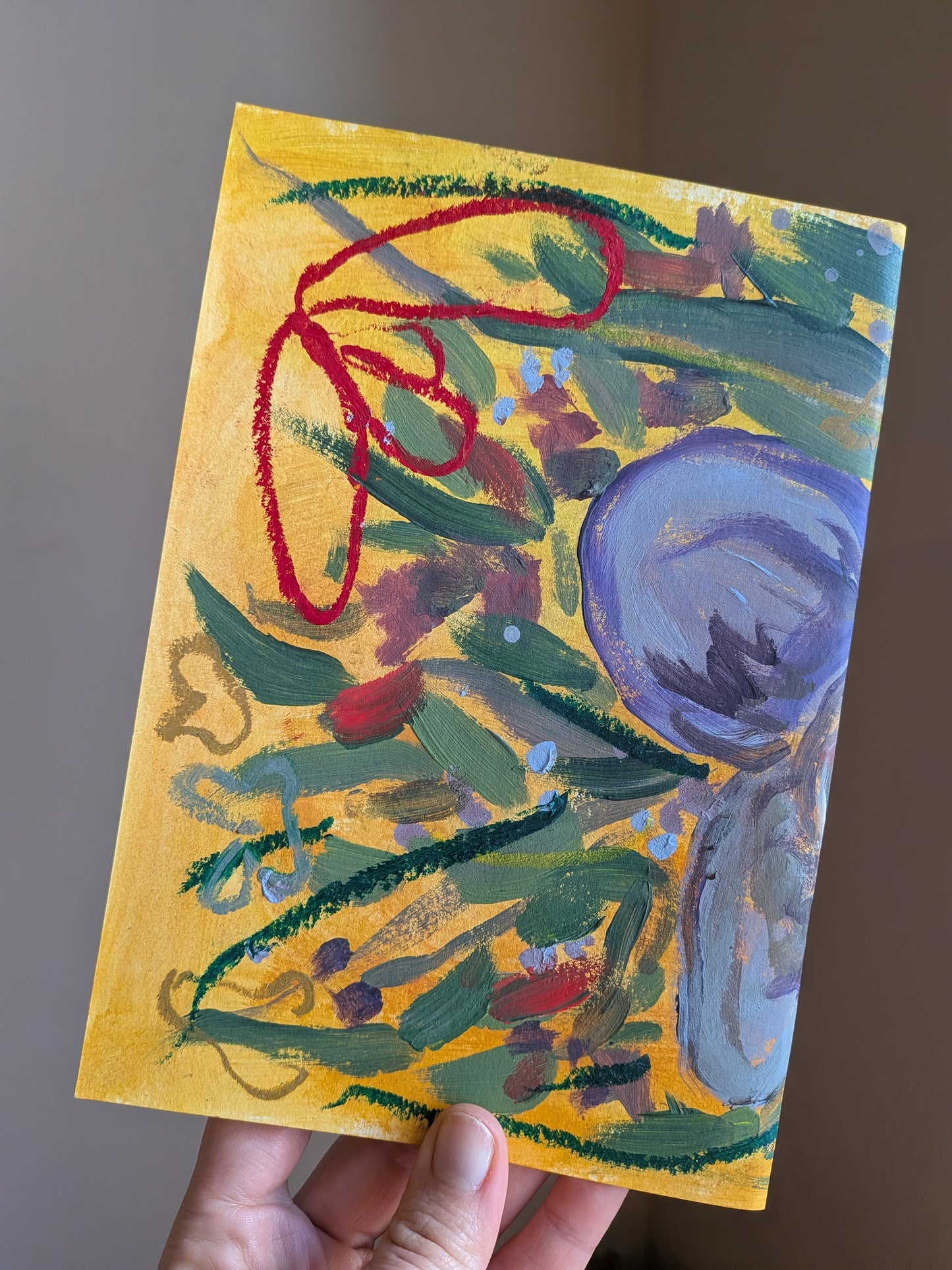 Handpainted notebook / journal / sketchbook