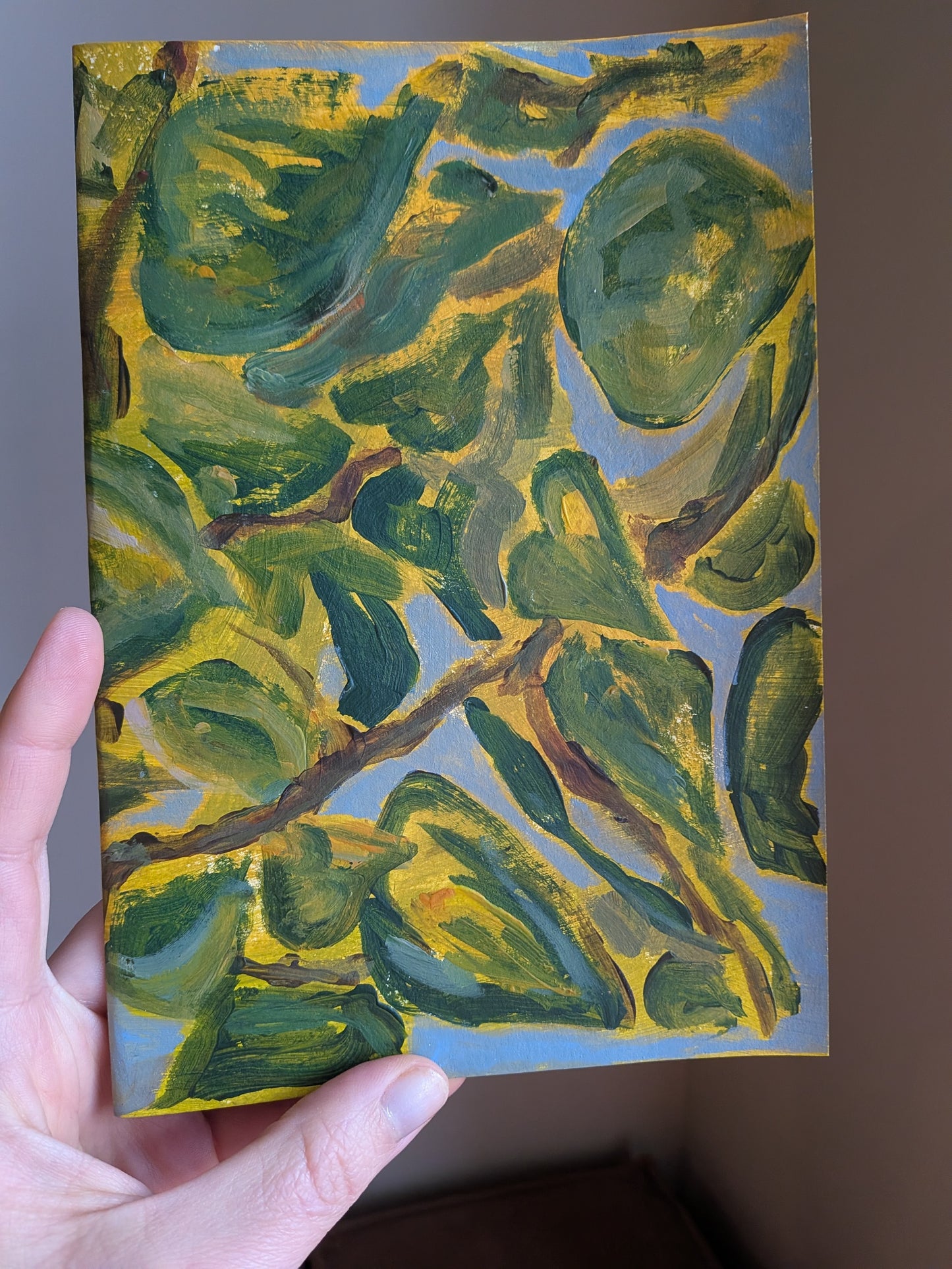 Handpainted notebook / journal / sketchbook