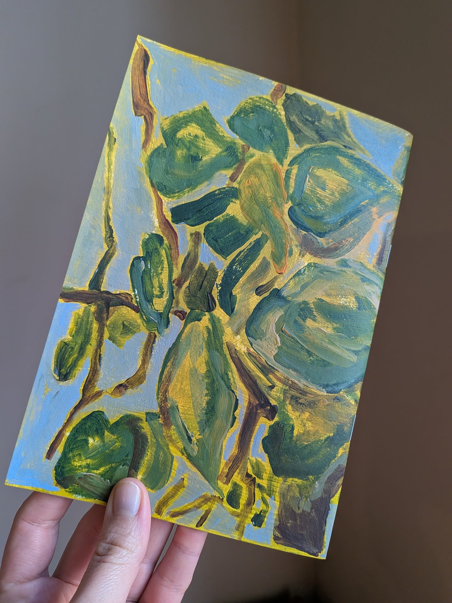 Handpainted notebook / journal / sketchbook