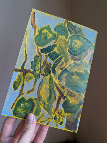 Handpainted notebook / journal / sketchbook