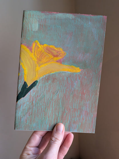 Handpainted notebook / journal / sketchbook