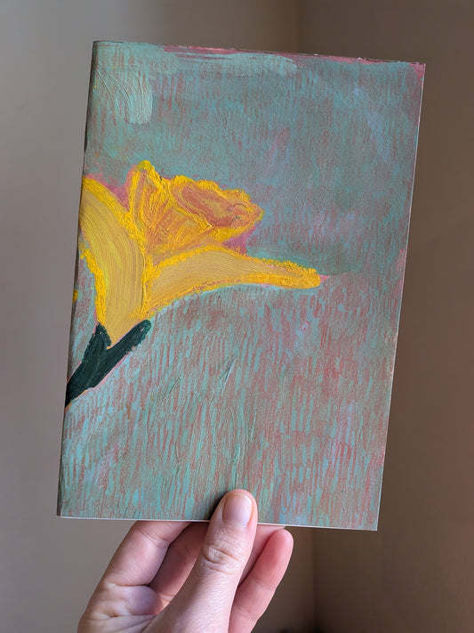 Handpainted notebook / journal / sketchbook